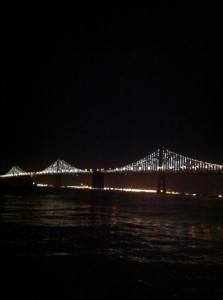 Bay Bridge lights 2013