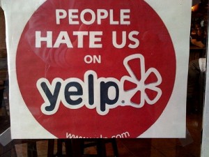 Yelp negative review